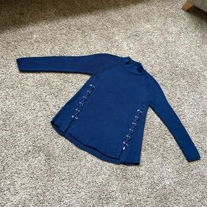 Blue knit sweater Style and Co. SZ M